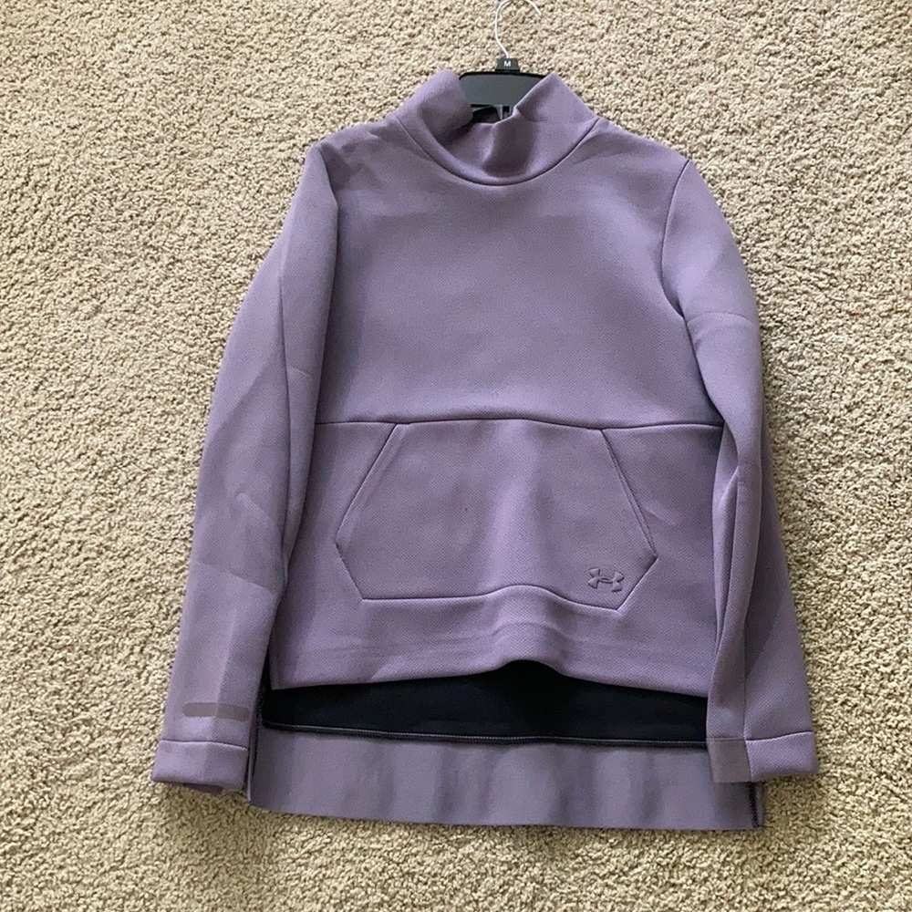 Purple turtleneck pullover